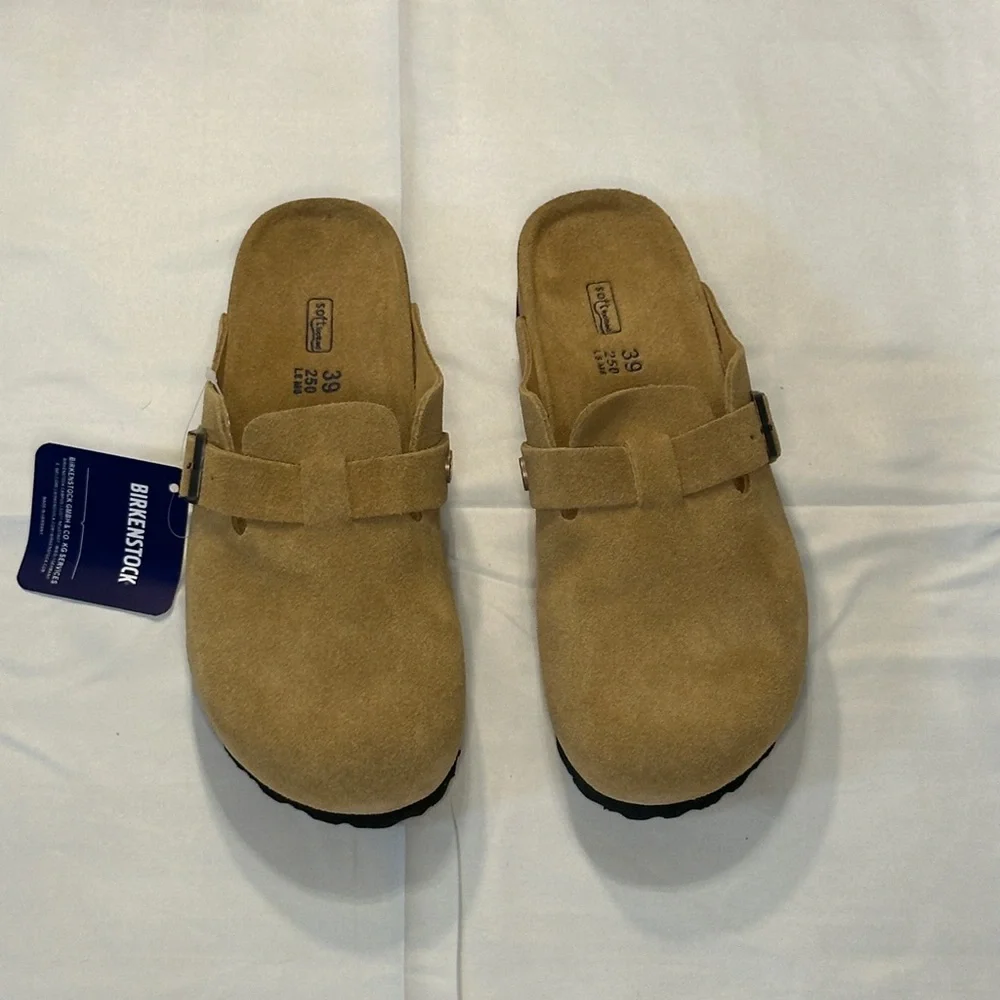 Birkenstock Boston Latte Cream Women’s Size US 8.5/9 EU 39